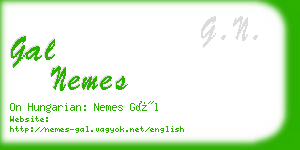 gal nemes business card